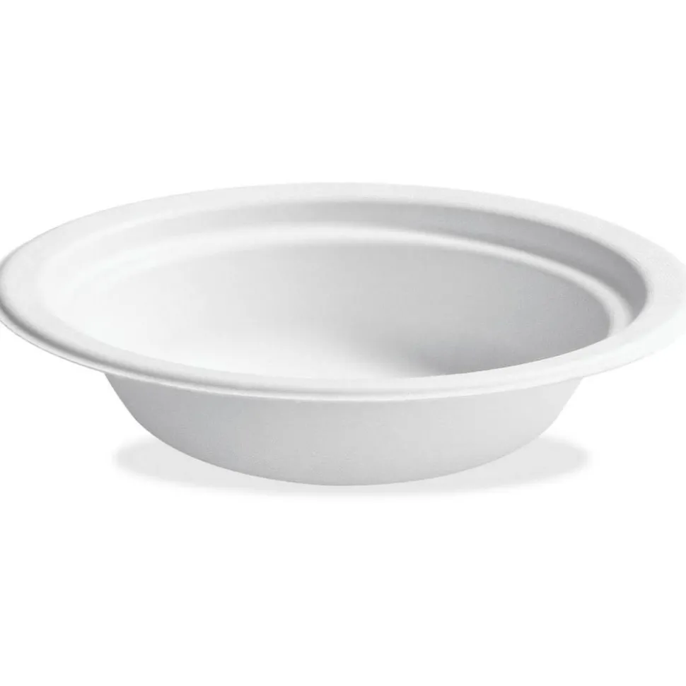 Chinet Classic Bowls, 12 Oz, 100% Recycled, White, 125 Bowls Per Pack, Case Of 8 Packs