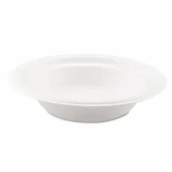 Chinet Classic Bowls, 12 Oz, 100% Recycled, White, 125 Bowls Per Pack, Case Of 8 Packs