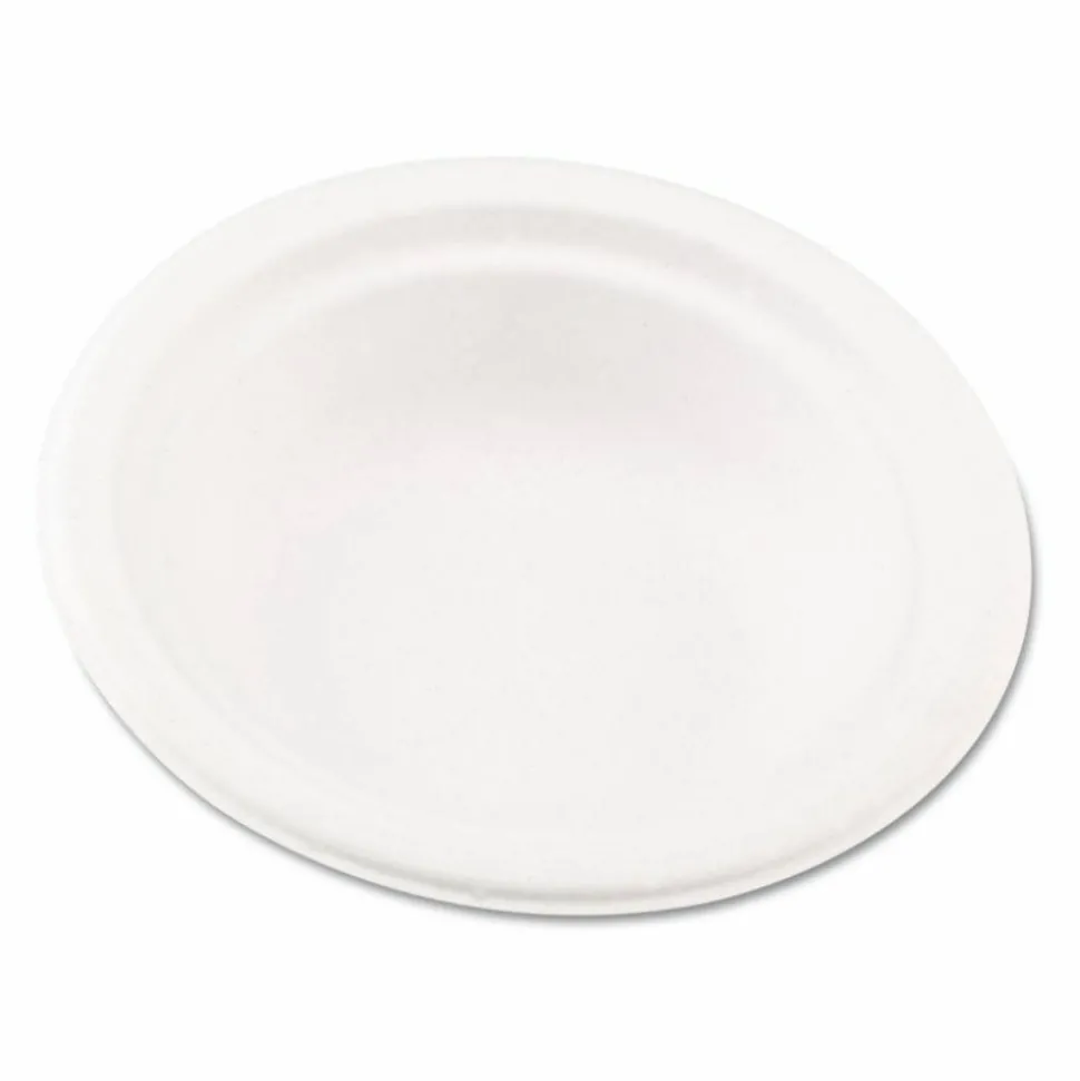 Chinet Classic Bowls, 12 Oz, 100% Recycled, White, 125 Bowls Per Pack, Case Of 8 Packs