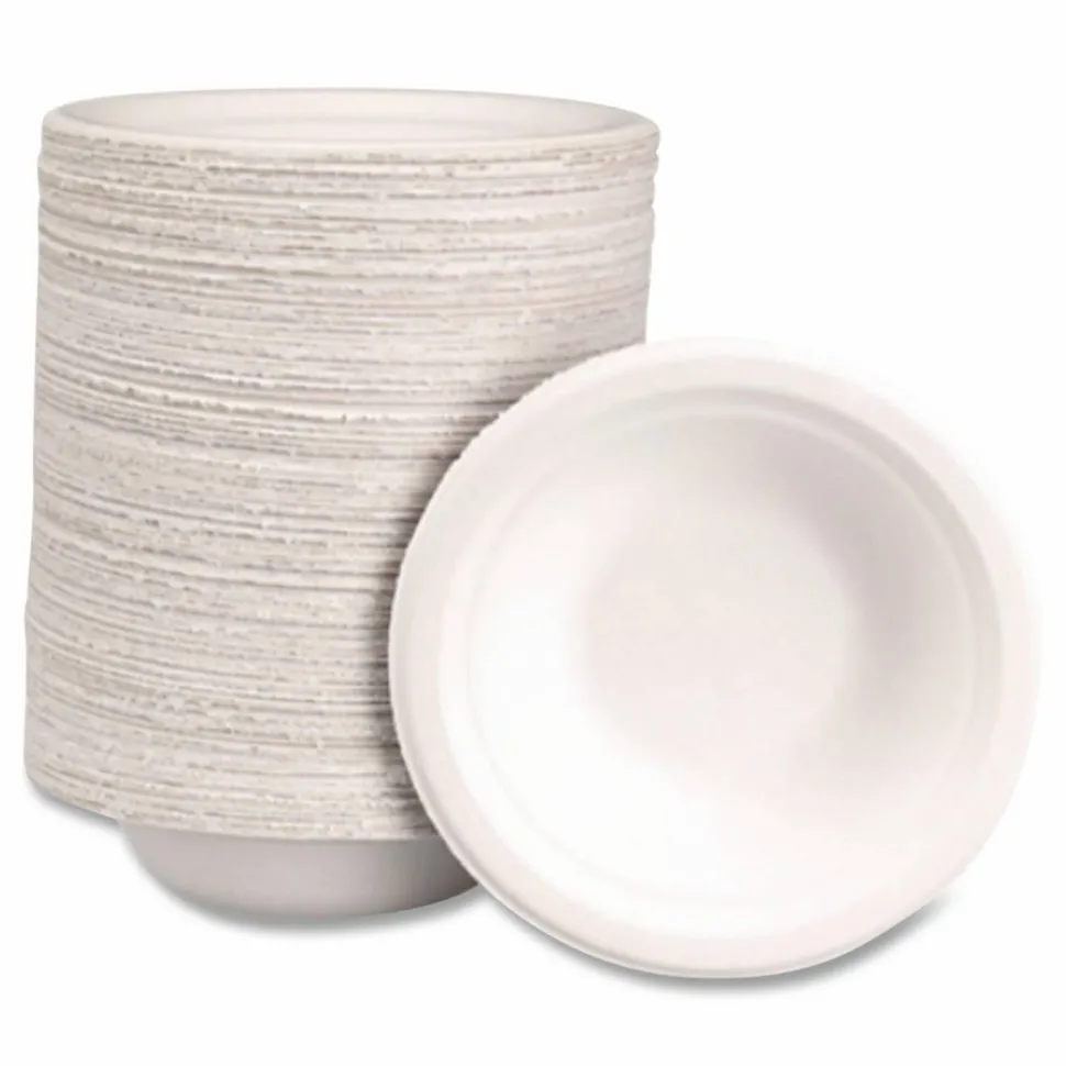 Chinet Classic Paper Bowl, 12oz, White, 125/Pack