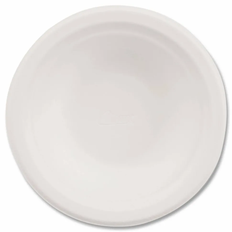 Chinet PaperPro Naturals Molded Fiber Dinnerware, Round Bowls, 12 oz, Beige, 125/Bag, 8 Bags/Carton