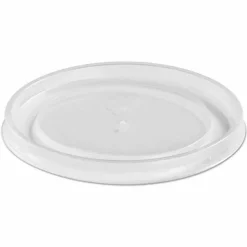 Chinet Plastic High Heat Vented Lid, Fits 16 oz to 32 oz Containers, White, 50/Bag, 10 Bags/Carton