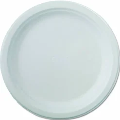 Chinet Classic Paper Dinnerware, Plate, 9.75" dia, White, 125/Pack, 4 Packs/Carton