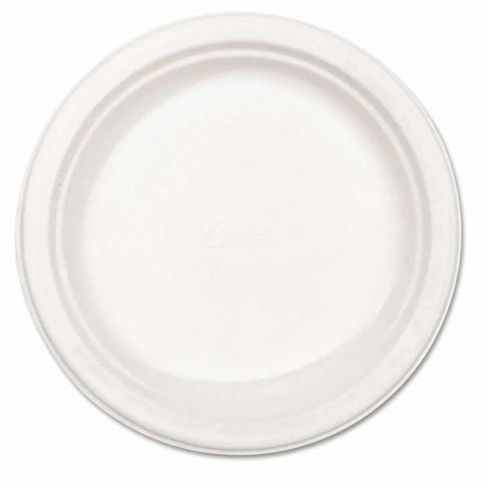 Chinet Paper Dinnerware, Plate, 8.75" dia, White, 500/Carton