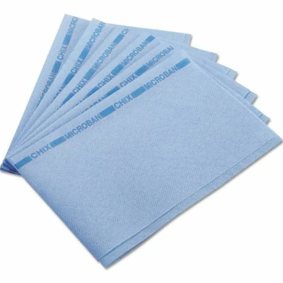 Chix Food Service Towels, 13 x 21, Blue, 150/Carton