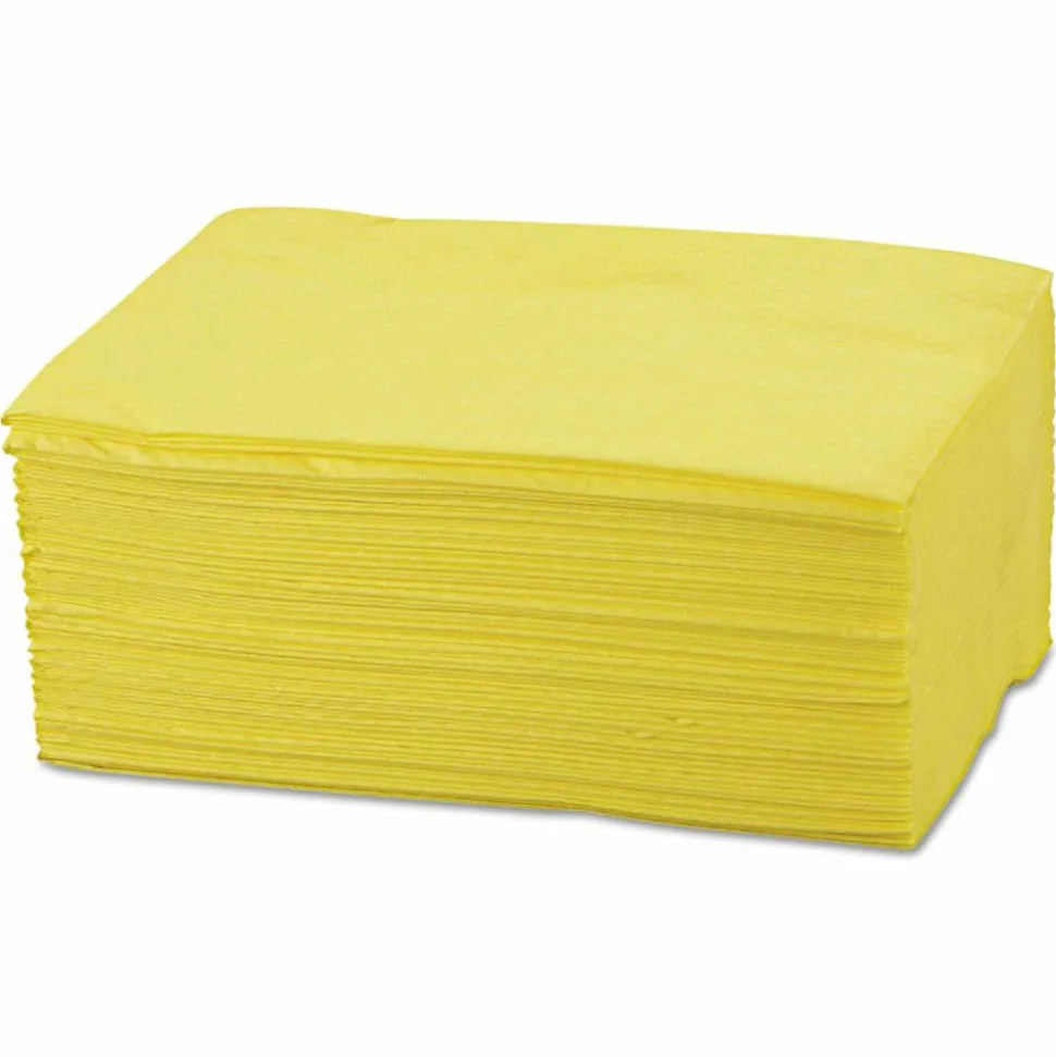 Chix Masslinn Dust Cloths, 1-Ply, 24 x 40, Unscented, Yellow, 25/Bag, 10 Bags/Carton