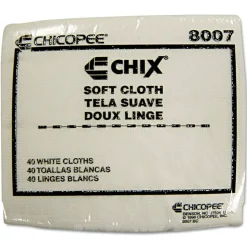 Chix Soft Cloths, 13 x 15, White, 40/Pack, 30 Packs/Carton