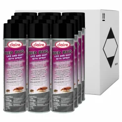 Claire Bed Bug Killer, 16 oz Aerosol Spray, 12/Carton