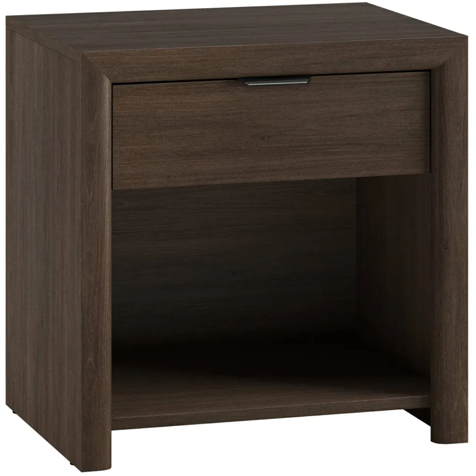 Clara 24" Rectangular Nightstand in Brown Oak