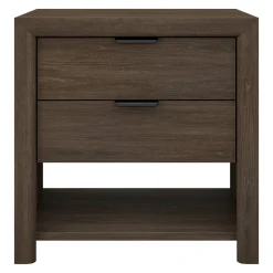 Clarice 24" Rectangular Nightstand in Brown Oak