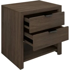 Clarice 24" Rectangular Nightstand in Brown Oak
