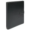 Classic Style Magnetic Strap 3-Ring Binder, 1-1/2" Round Rings, Black