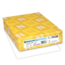 Classic Crest Premium Stationary Resume Printer Paper, Letter Size (8 1/2" x 11"), 24 Lb, FSC Certified, Avon Brilliant White, 500 Sheets
