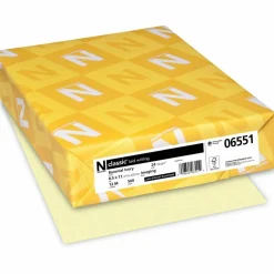 Classic Laid Multi-Use Printer & Copy Paper, Baronial Ivory, Letter (8.5" x 11"), 500 Sheets Per Ream, 24 Lb