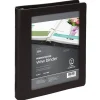 Classic-Style View 3-Ring Binder, 1" Round Rings, Black