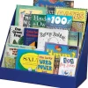 Classroom Keeper's Corrugated 3-Tier Book Shelf, 17"H x 20"W x 10"D, Blue