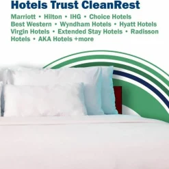 CleanRest PRO Mattress Encasements, King, 80”L x 78”W x 18”D, White, Case Of 3 Encasements