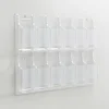 Clear Literature Rack, Pamphlet, 12 Pockets