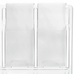 Clear Literature Rack, Pamphlet, 24 Pockets