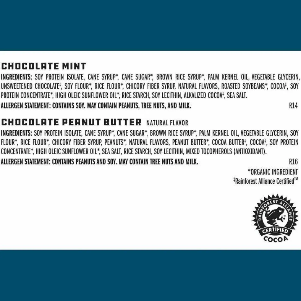 CLIF Bar Builders Protein Bar, Variety Pack, Chocolate Mint/Chocolate Peanut Butter, 2.4 oz Bar, 18 Bars/Box