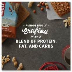 Clif Bar Crunchy Peanut Butter Energy Bar - Individually Wrapped - Peanut Butter - 2.40 oz - 12 / Box