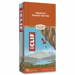 Clif Bar Crunchy Peanut Butter Energy Bar - Individually Wrapped - Peanut Butter - 2.40 oz - 12 / Box