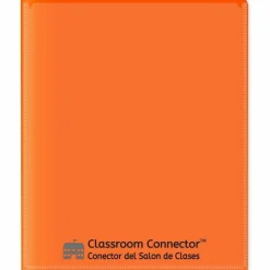 C-Line Classroom Connector Folders, Accommodates 11 x 8.5 Sheets, Clear/Assorted Colors, 6/Pack