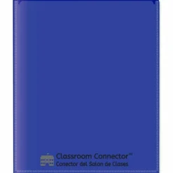 C-Line Classroom Connector Folders, Accommodates 11 x 8.5 Sheets, Clear/Assorted Colors, 6/Pack