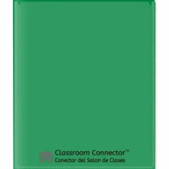 C-Line Classroom Connector Folders, Accommodates 11 x 8.5 Sheets, Clear/Assorted Colors, 6/Pack