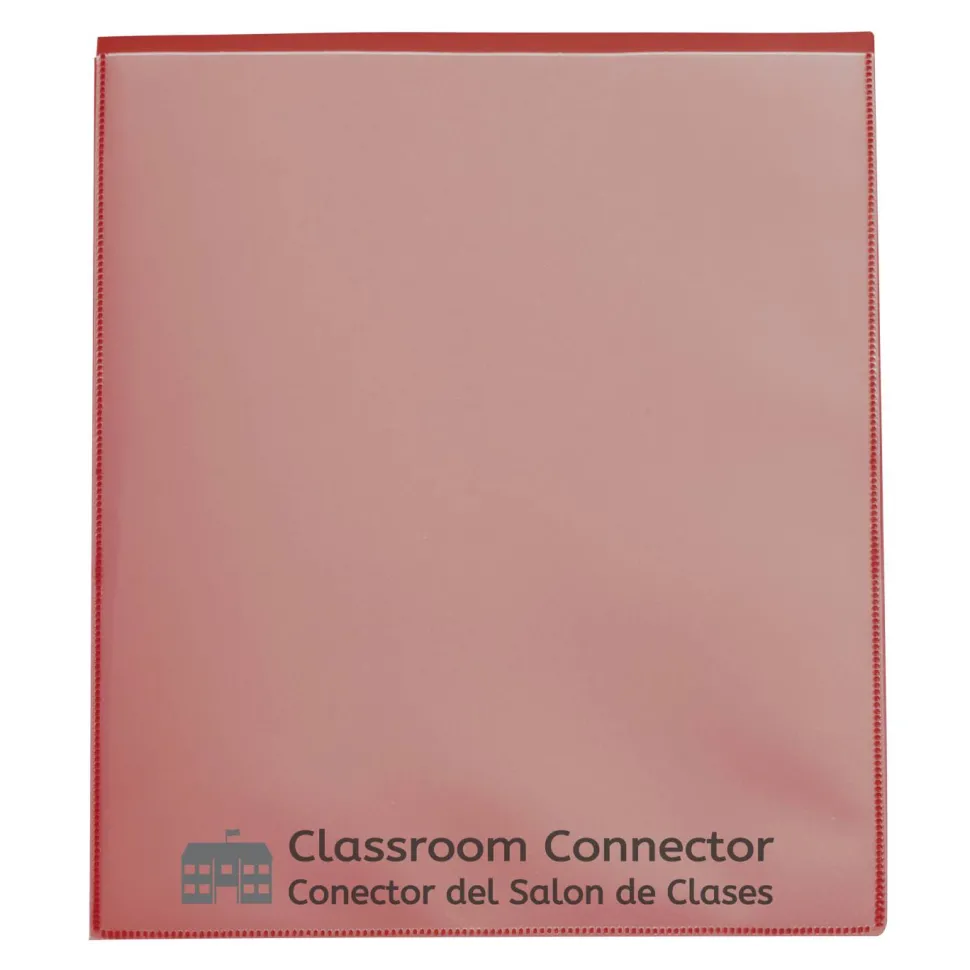 C-Line Classroom Connector School-To-Home Folders, 8-1/2" x 11", Red, Box Of 25 Folders