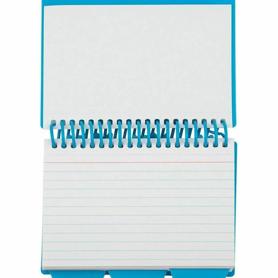 C-Line Spiral Bound Index Card Notebook with Tabs, 1 Notebook (Color May Vary)
