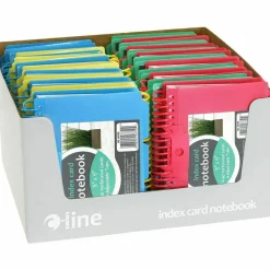 C-Line Spiral Bound Index Card Notebook with Tabs, 1 Notebook (Color May Vary)