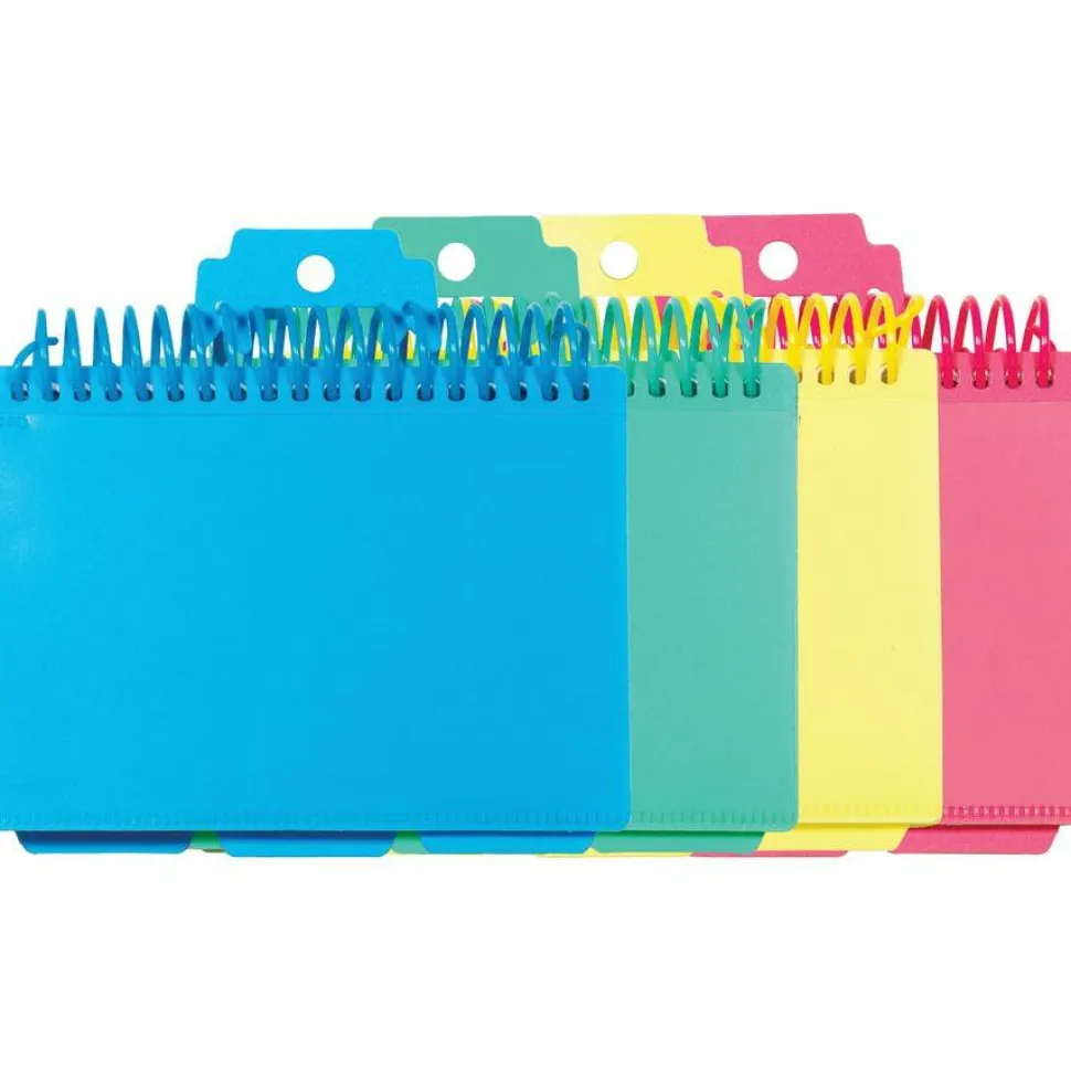 C-Line Spiral Bound Index Card Notebook with Tabs, 1 Notebook (Color May Vary)