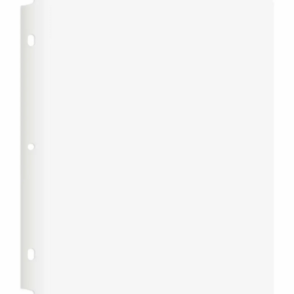 C-Line Two-Pocket Heavyweight Poly Portfolio Folder with Three-Hole Punch, Accommodates 11 x 8.5 Sheets, Assorted Colors, 10/Pack