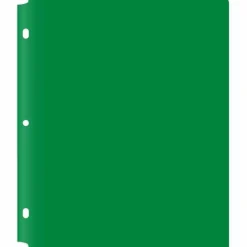 C-Line Two-Pocket Heavyweight Poly Portfolio Folder with Three-Hole Punch, Accommodates 11 x 8.5 Sheets, Assorted Colors, 10/Pack