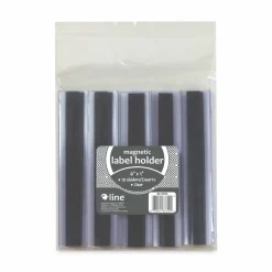 C-Line Clear Magnetic Label Holders, Side Load, 6 x 1, 10/Pack