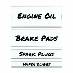 C-Line Clear Magnetic Label Holders, Side Load, 6 x 1, 10/Pack