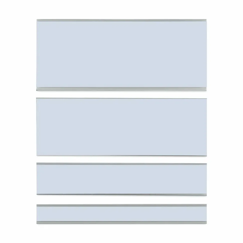 C-Line Clear Magnetic Label Holders, Side Load, 6 x 1, 10/Pack
