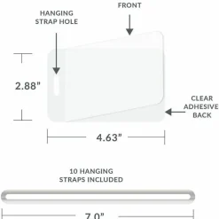 C-Line Cleer Adheer Custom Laminated Luggage Tags