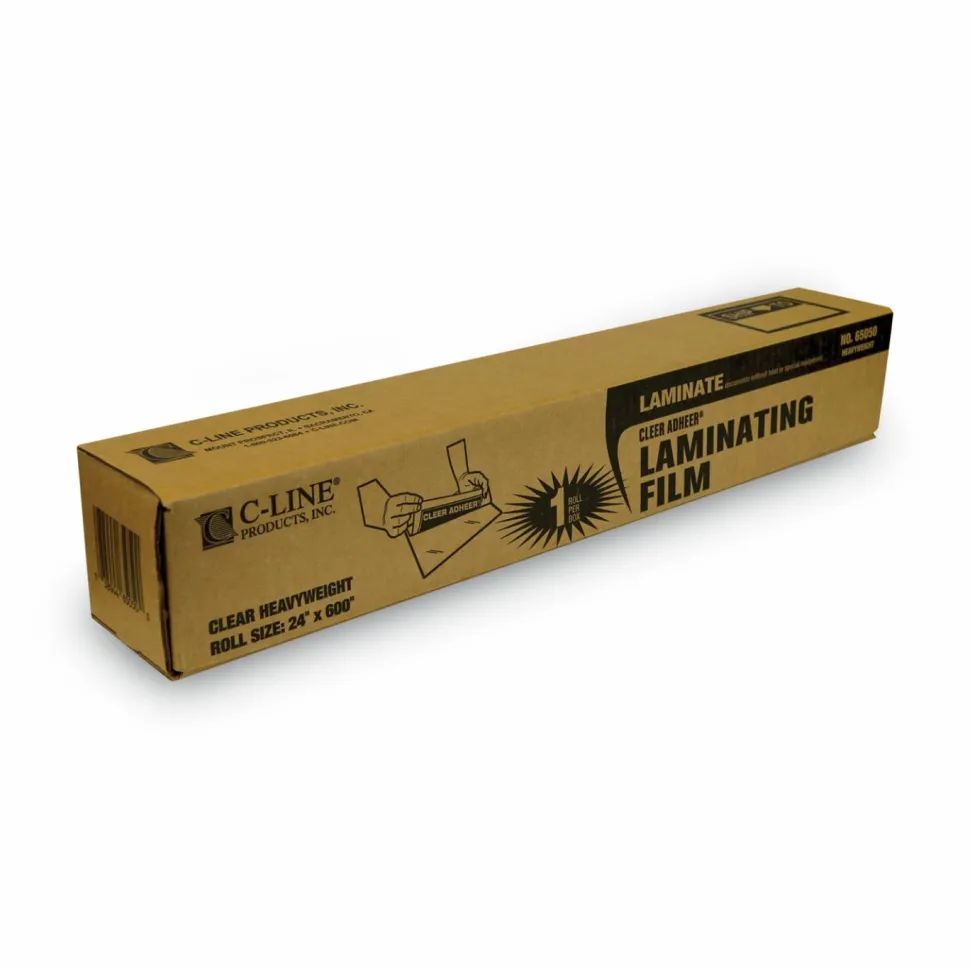 C-Line Cleer-Adheer Laminating Sheet, 24" x 50'