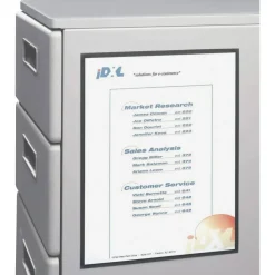C-Line Cubicle Keepers Display Pockets for Metal Surfaces - Magnetic, 8-1/2 x 11, 25/BX, 37991