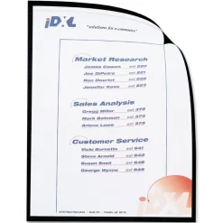 C-Line Cubicle Keepers Display Pockets for Metal Surfaces - Magnetic, 8-1/2 x 11, 25/BX, 37991