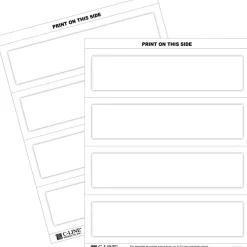 C-Line Embossed Cardstock Name Tents - Letter - 8 1/2
