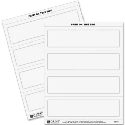 C-Line Embossed Cardstock Name Tents - Letter - 8 1/2