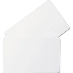 C-Line GraphicS quality video grade - Polyvinyl chloride (PVC) - white - 2.1 in x 3.4 in 100 card(s) name badge cards