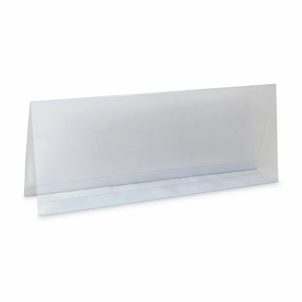 C-Line Inkjet/Laser Name Tent Holders, 11 1/5" x 4 3/10", Clear, Box Of 25