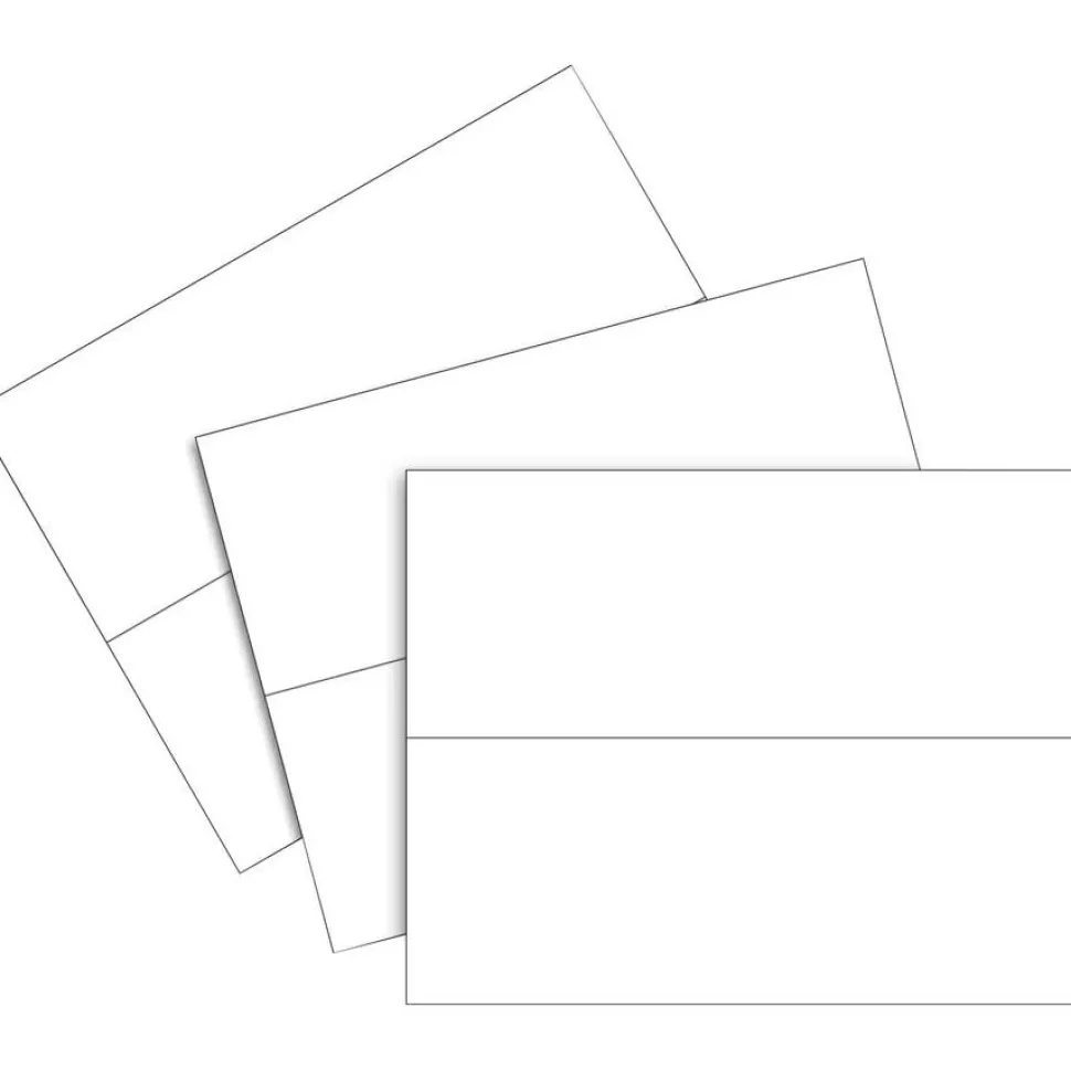 C-Line Name Tents, White, Letter (8.5" x 11"), 65 Lb, Pack Of 50