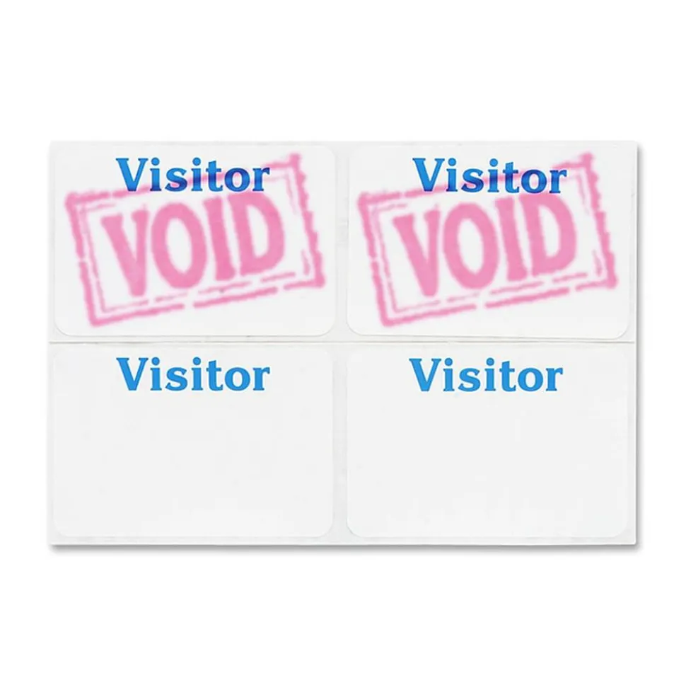 C-Line One-Day Visitor Badges, Pack Of 100