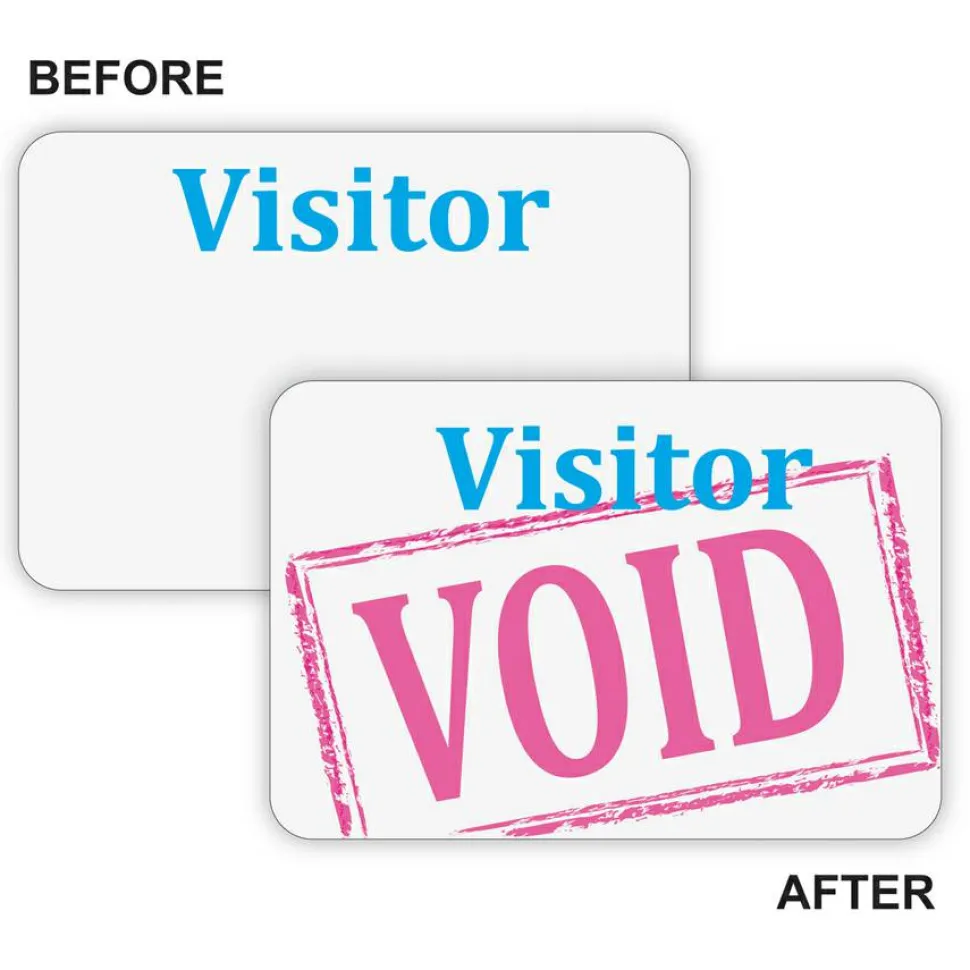 C-Line One-Day Visitor Badges, Pack Of 100