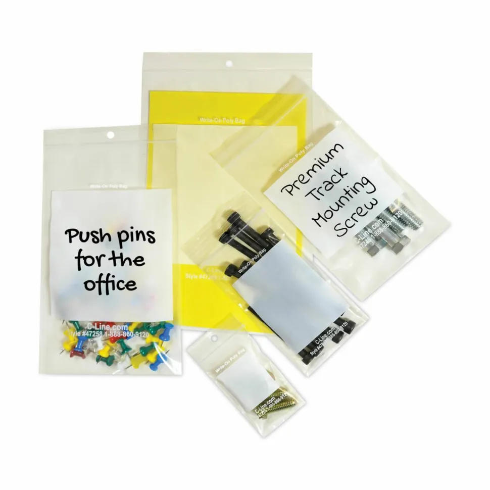 C-Line - Packing pouch - 2.01 in x 2.99 in - ziplock - water-resistant - clear - pack of 1000